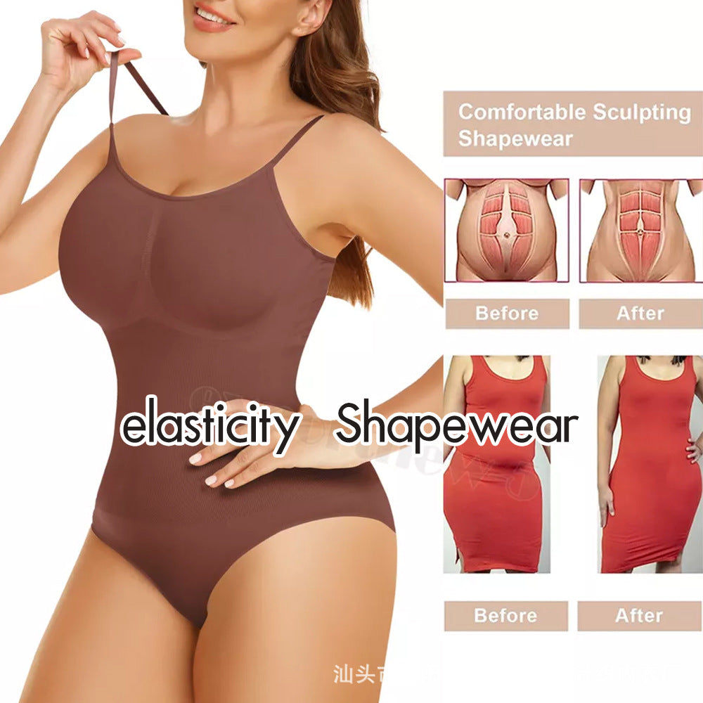Cross-border European and American Body Shaping jumpsuit plus size European and American corset hip tummy shaped breasted ladies suspenders underwear