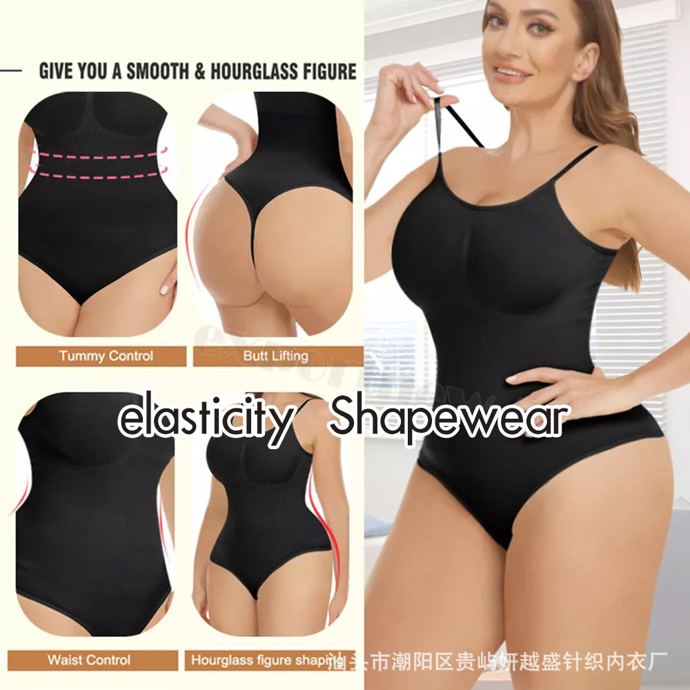 Cross-border European and American Body Shaping jumpsuit plus size European and American corset hip tummy shaped breasted ladies suspenders underwear