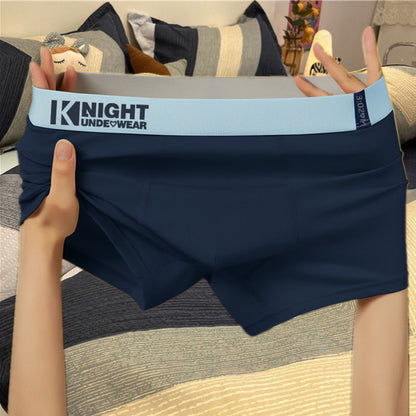 Source manufacturers pure cotton men's underwear summer boxer teenagers four-corner pants shaking voice fast hand generation shorts men