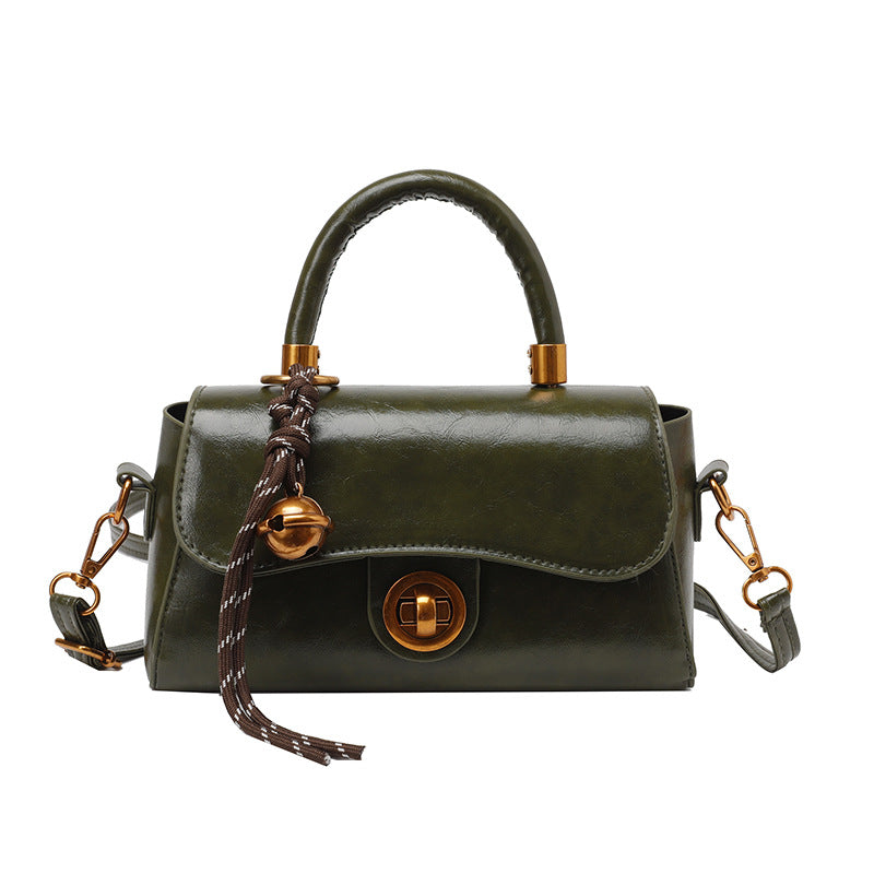 Autumn and Winter Portable Commuter Bag Women's 2024 New Fashionable Retro Small Square Bag All-match Multi-functional Shoulder Crossbody Bag Fashionable
