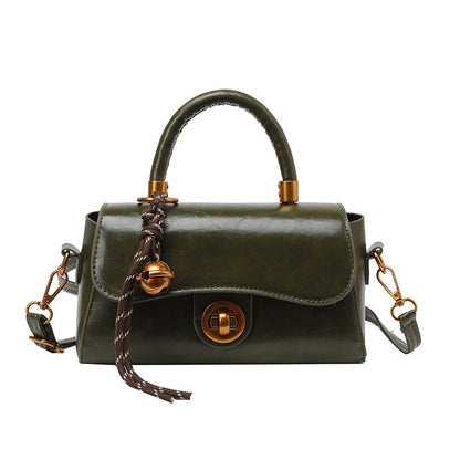 Autumn and Winter Portable Commuter Bag Women's 2024 New Fashionable Retro Small Square Bag All-match Multi-functional Shoulder Crossbody Bag Fashionable