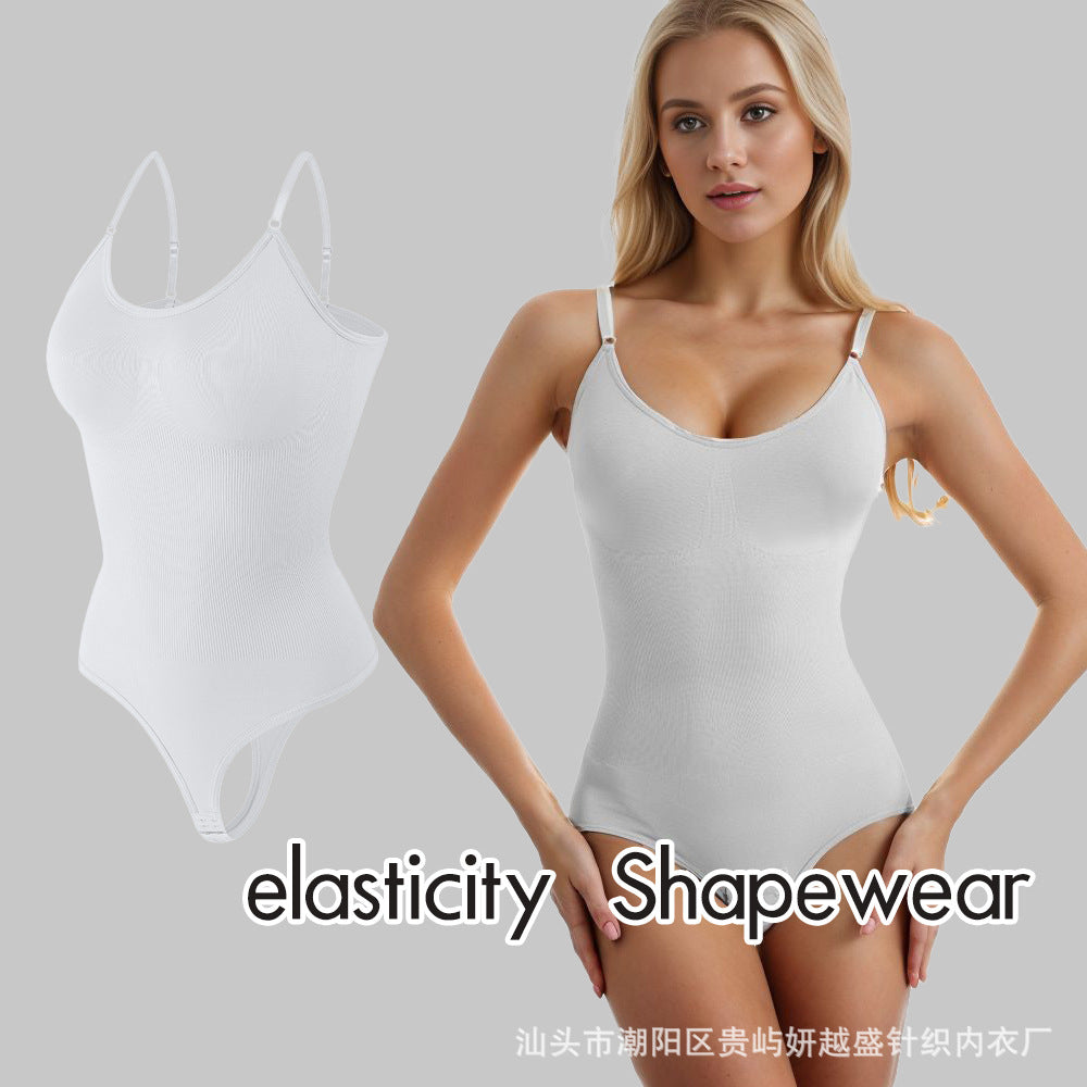Cross-border European and American Body Shaping jumpsuit plus size European and American corset hip tummy shaped breasted ladies suspenders underwear