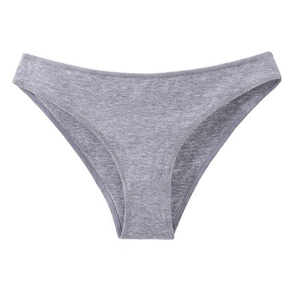 Women's Cotton Underwear Low Waist Japanese plus size Half Hip Comfortable Skin-Friendly Breathable Girl's Briefs Breathable Cotton Crotch