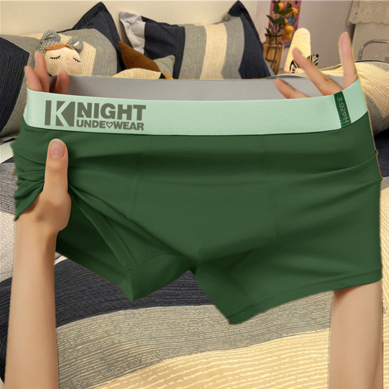 Source manufacturers pure cotton men's underwear summer boxer teenagers four-corner pants shaking voice fast hand generation shorts men