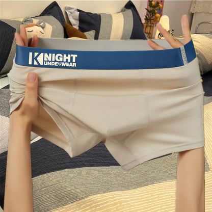 Source manufacturers pure cotton men's underwear summer boxer teenagers four-corner pants shaking voice fast hand generation shorts men