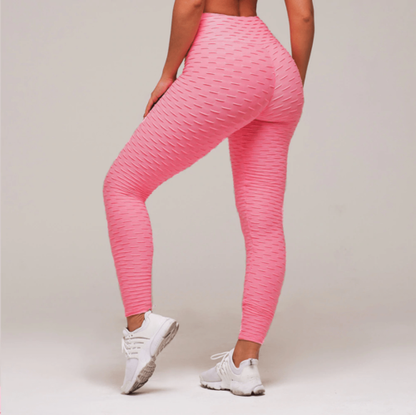 Set of 3 - Leggings Ruched Butt Shapewear Tights Yoga Pants
