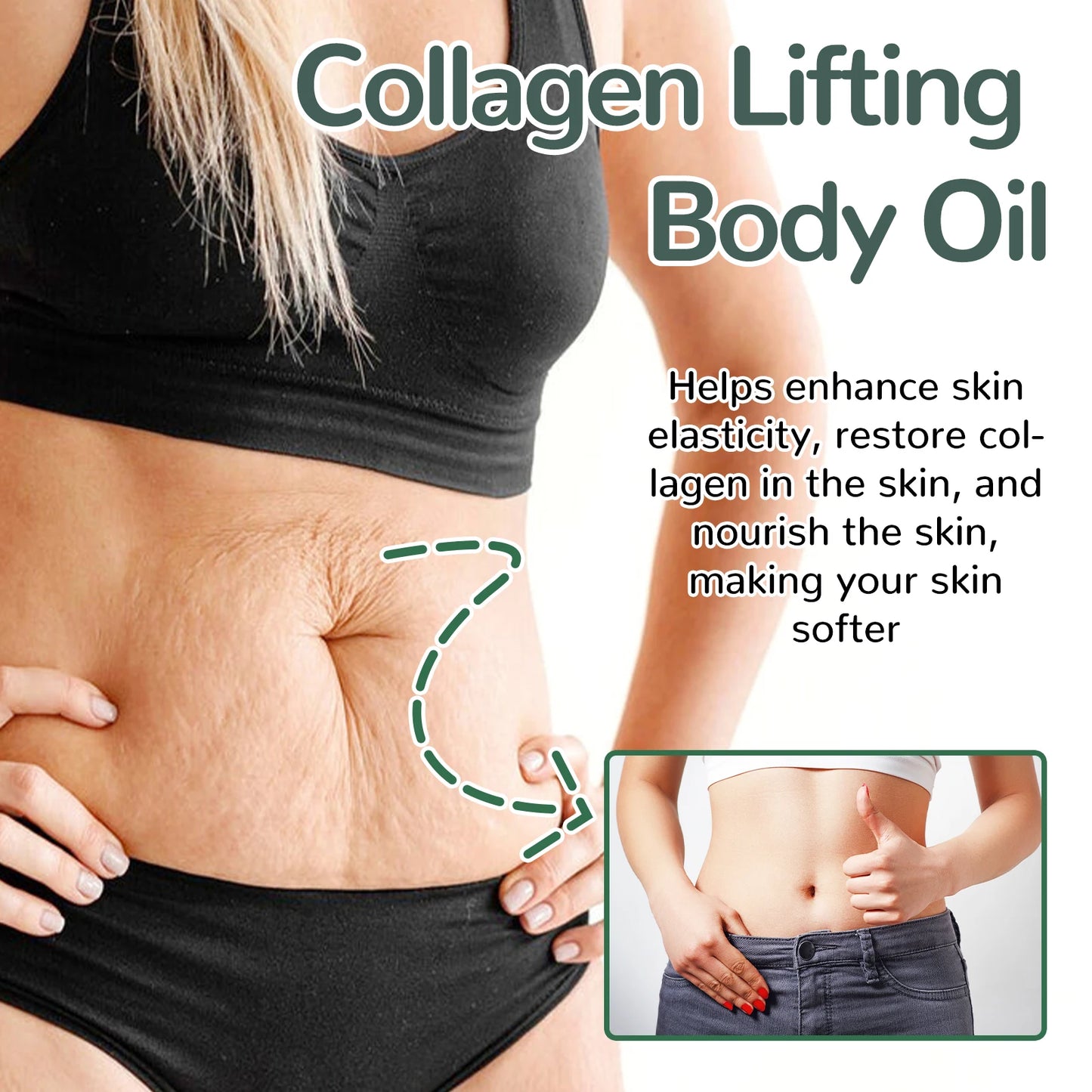 Collagen Firming Body Oil 100ml Enhance Skin Elasticity & Tighten Deep