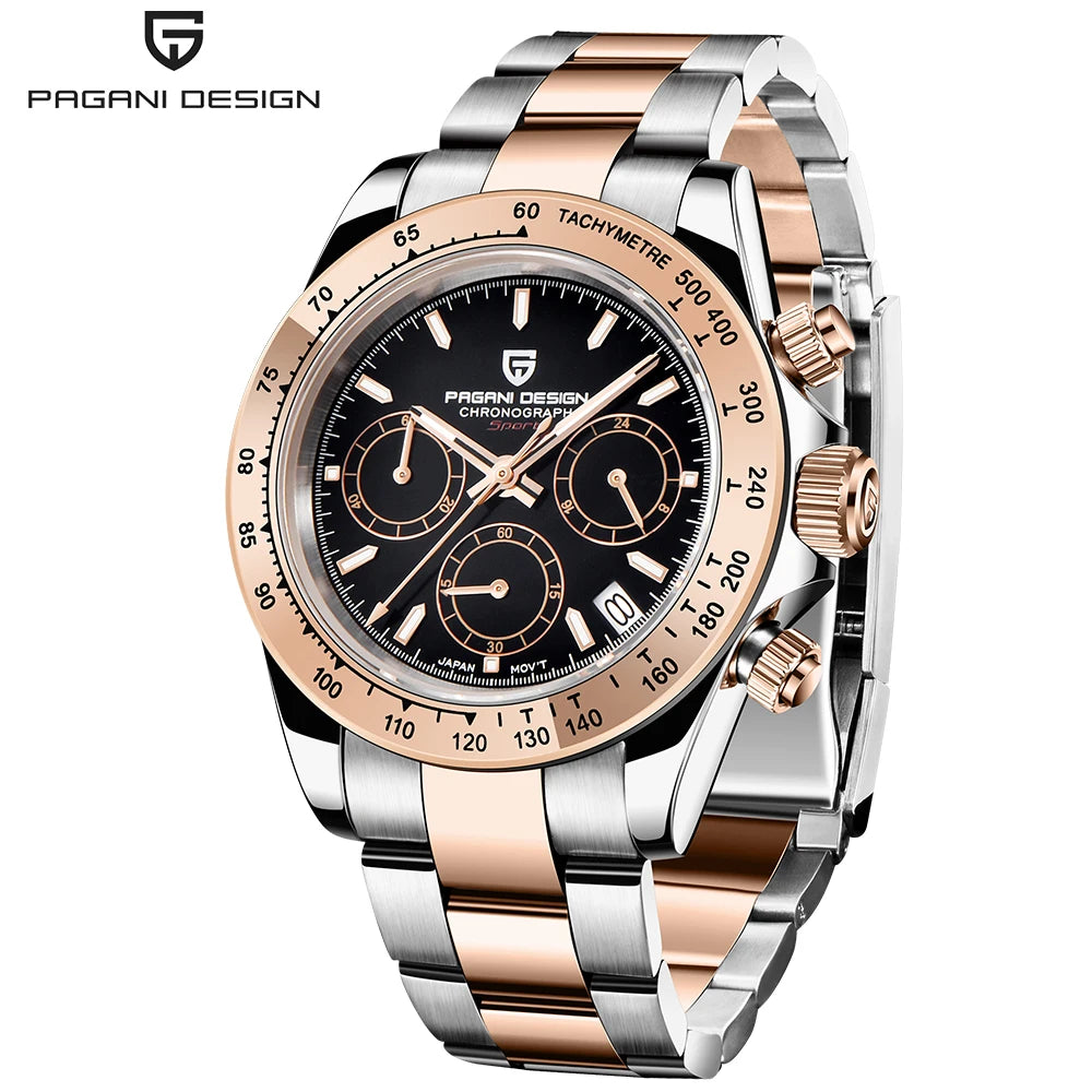 PAGANI DESIGN 2026 New Chronograph Men's Watches Top Brand Luxury Mens Quartz Wrist Watch Men Luminous Waterproof Watch Men