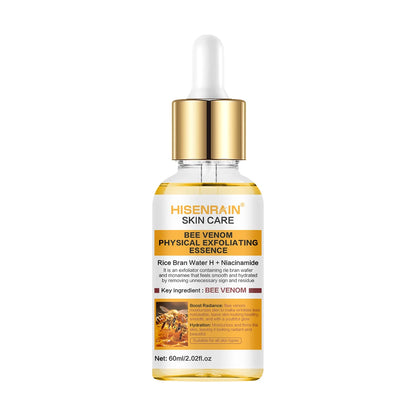 HISENRAIN Honey Niacinamide & Peptide Exfoliating Serum - Gentle Physical Face Scrub for Brightening, Hydrates & Smooths Skin.