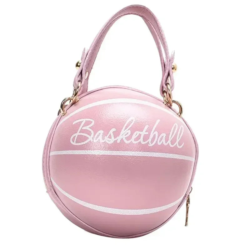 FashionableHigh End Personalized Basketball New Trendy Korean Version Simple Single Shoulder Crossbody Small Round Bag For Women