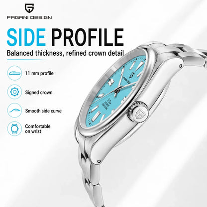 PAGANI DESIGN 2026 New luxury automatic mechanical men watch stainless steel V2 sapphire crystal CS  20bar reloj hombte