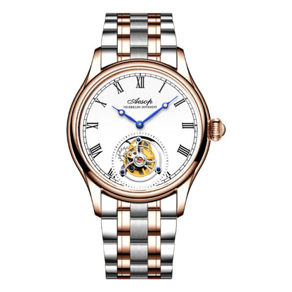 Aesop Real Flying Tourbillon Movement Mechanical Watches Luxury Watch for Men Skeleton Tourbillon Watch Sapphire Official Store
