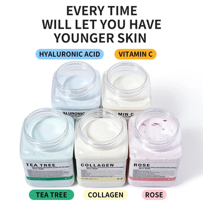 EJW Professional Collagen Hydro Jelly Mask Powder for Hydrated, Smooth Skin - Gel Peel Off/Vitamin C Jelly Face Mask Powder