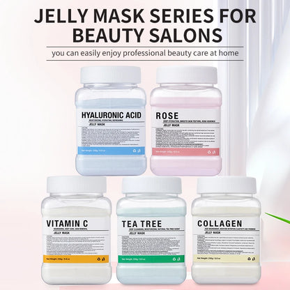 EJW Professional Collagen Hydro Jelly Mask Powder for Hydrated, Smooth Skin - Gel Peel Off/Vitamin C Jelly Face Mask Powder