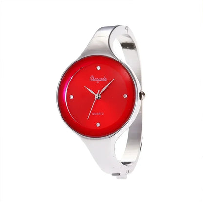Minimalist Women Cuff Watch Fashion Casual Round Lady Women Bracelet Girls Watches Gold Stainless Steel Quartz Watch Reloj Mujer