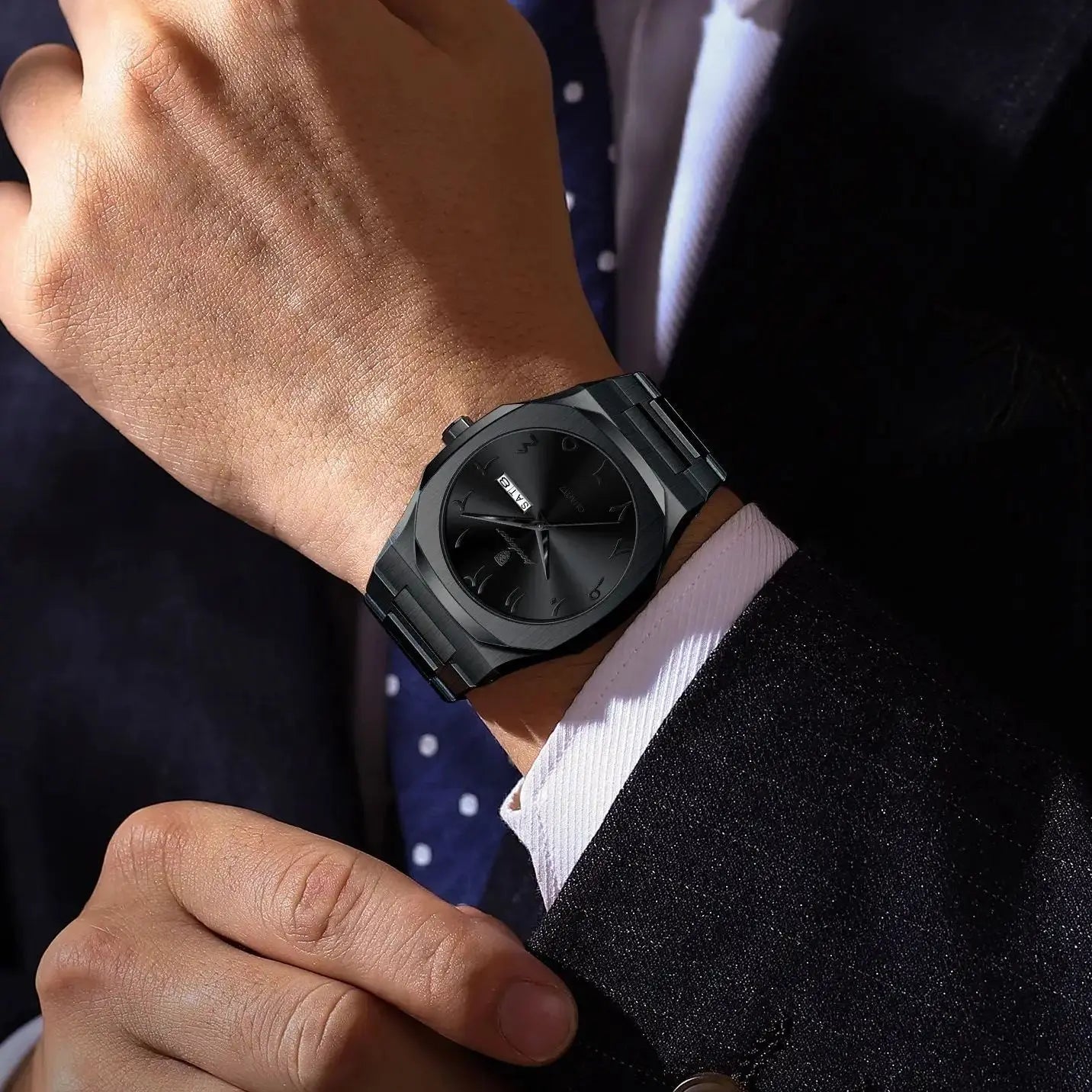 POEDAGAR Original Luxury Men's Watch Waterproof Week Date Fashion Men Wristwatch Quartz Stainless Steel Man Watches Reloj Hombre