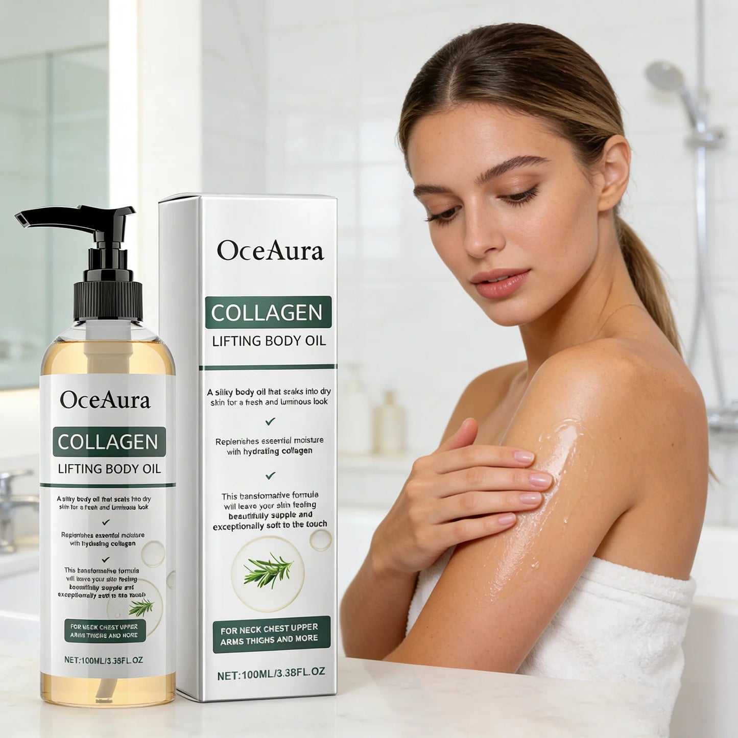 Collagen Firming Body Oil 100ml Enhance Skin Elasticity & Tighten Deep