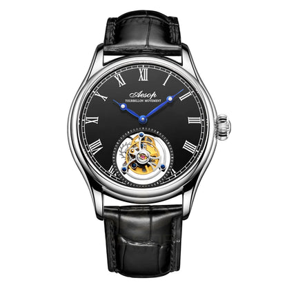 Aesop Real Flying Tourbillon Movement Mechanical Watches Luxury Watch for Men Skeleton Tourbillon Watch Sapphire Official Store