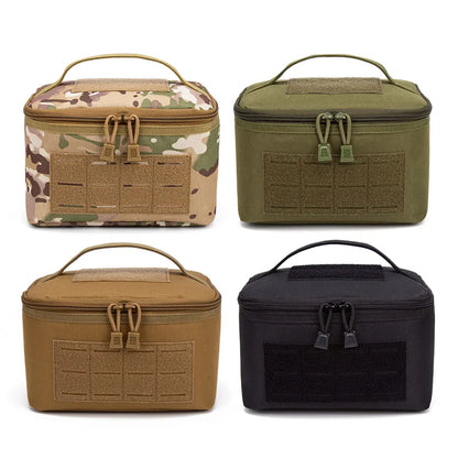 Portable Rifle Cartridge Bag Pistol Ammo Pouches Ammunition Box for Outdoor Hunting Shooting Bullet Storage EDC Handbag