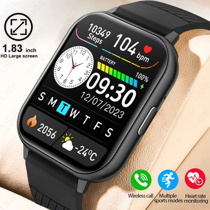 LIGE New Bluetooth Call Smart Watches Women Wrist Watch Sports Fitness Watches IP67 Waterproof Smartwatch For iPhone Android iOS