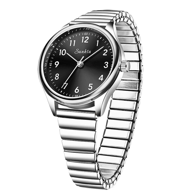 SUNKTA new fashion luxury women's quartz watches elegant leather Watches for Women waterproof simple ladies watches reloj+BOX