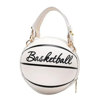 FashionableHigh End Personalized Basketball New Trendy Korean Version Simple Single Shoulder Crossbody Small Round Bag For Women