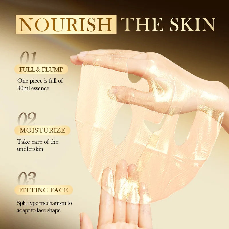 SADOER Golden Collagen Facial Masks Moisturizing Anti-Aging Anti