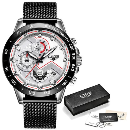 LIGE New Rose Gold Women Watch Top Brand Luxury Watch Women Quartz Sport Women's Bracelet Watches Waterproof Relogios Feminino
