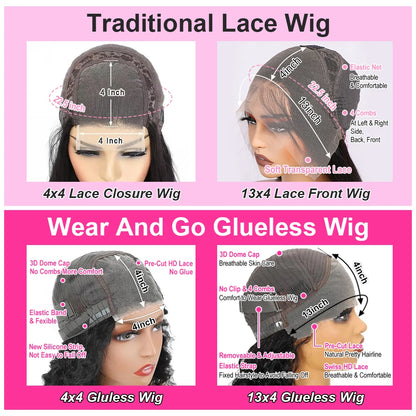 Short Ready to Wear Glueless Curly Bob Wig Human Hair 4x4 13x4 Closure Frontal Wigs Wear and Go Brazilian Wigs for Woman on Sale