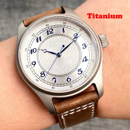Titanium 39mm Tandorio 20ATM Dive Miyota NH35 PT Automatic Mechanical Watch Men Sapphire Leisure Wristwatch Waterproof Watches
