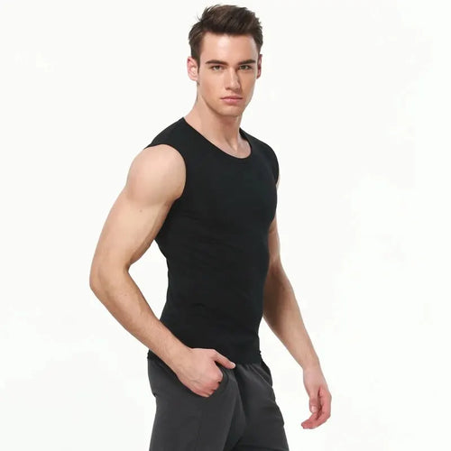 3/1 Pack Men's Cotton Sleeveless Vest Young Men's Wide Shoulder Sports
