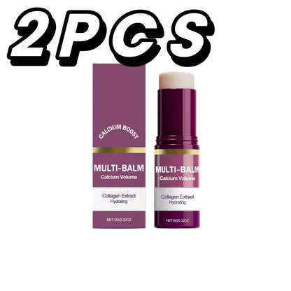 Calcium Multi Balm Stick Collagen Hydrating Glow Face Neck Moisturizer Portable Skin Care Stick For Women Daily Hydration Use