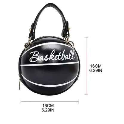 FashionableHigh End Personalized Basketball New Trendy Korean Version Simple Single Shoulder Crossbody Small Round Bag For Women