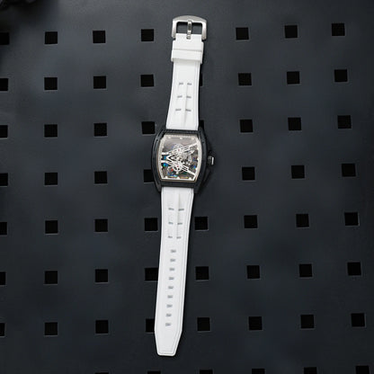 Luxury Men Quartz Watches Casual Silicone Strap Sports Wristwatches for Man Clock Reloj Hombre（Without Box）