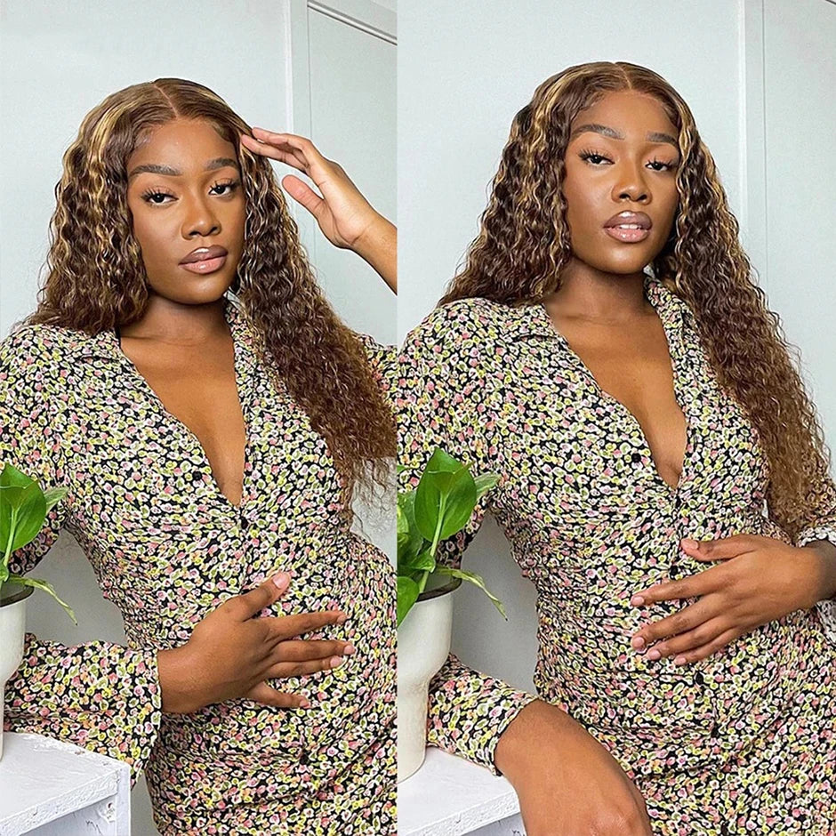 Yawawe hair glueless wig human hair Water wave Wear Go PreCut HD lace frontal wig glueless preplucked human wigs ready to go