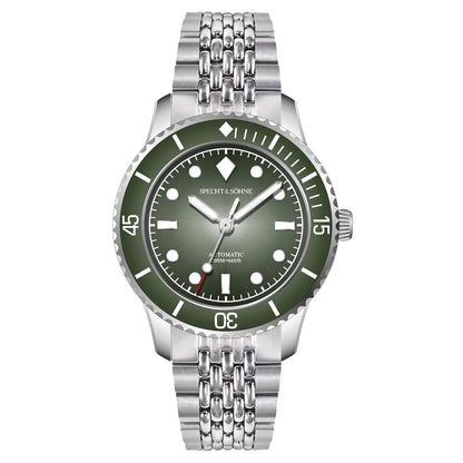 2026 New Specht & Söhne 39mm Vintage Men Dive Watch Automatic Mechanical Watches Sapphire Crystal BGW Luminous Waterproof 200m