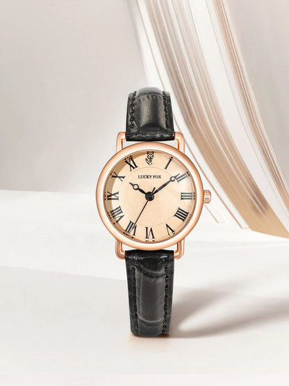 LUCKYFOX Fashionable ladies watch with a simple and elegant design small dial ladies quartz watch; Christmas gift; wristwatch