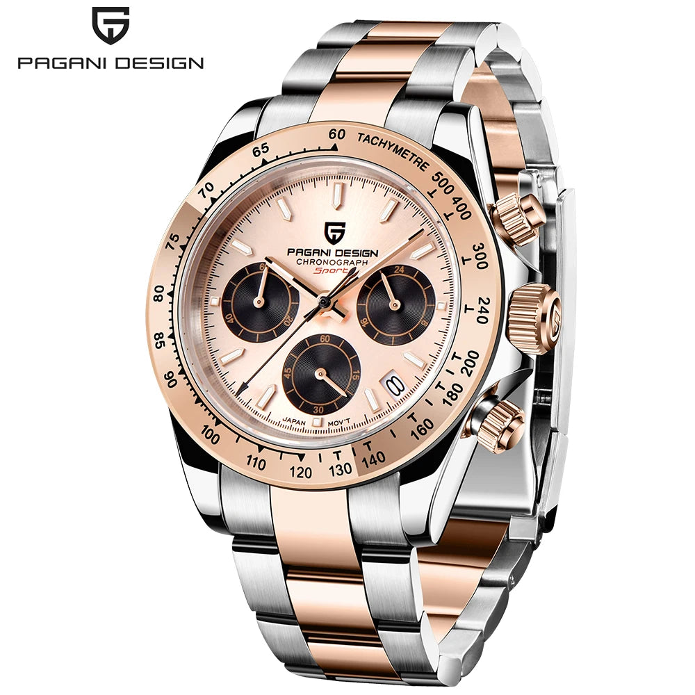PAGANI DESIGN 2026 New Chronograph Men's Watches Top Brand Luxury Mens Quartz Wrist Watch Men Luminous Waterproof Watch Men