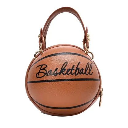 FashionableHigh End Personalized Basketball New Trendy Korean Version Simple Single Shoulder Crossbody Small Round Bag For Women