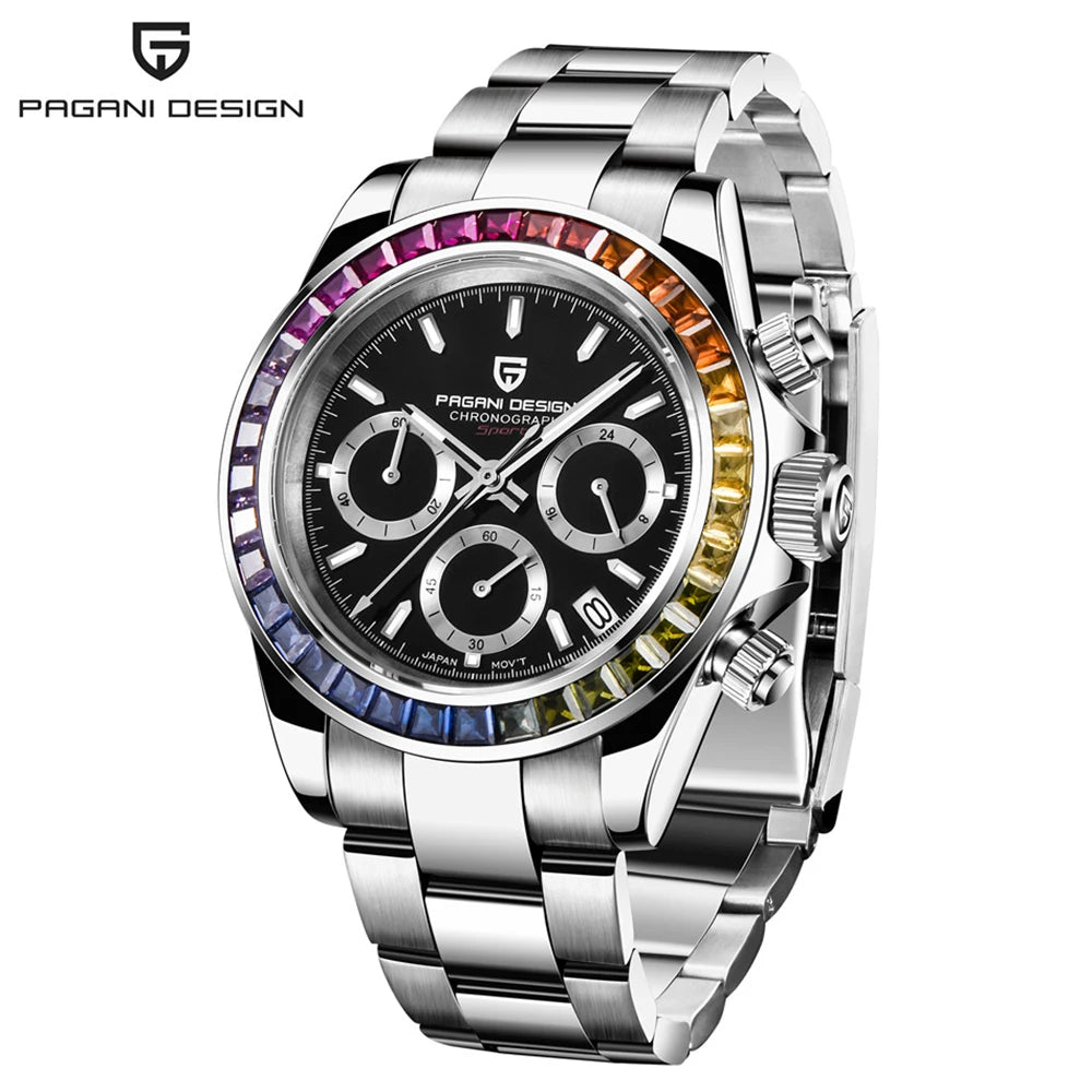 PAGANI DESIGN 2026 New Chronograph Men's Watches Top Brand Luxury Mens Quartz Wrist Watch Men Luminous Waterproof Watch Men