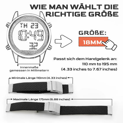 Hearkent Talking Watch Clock for Blind Women Digital Watch Casual Wristwatch Alarm English/German/Spanish/French Speaking Watch