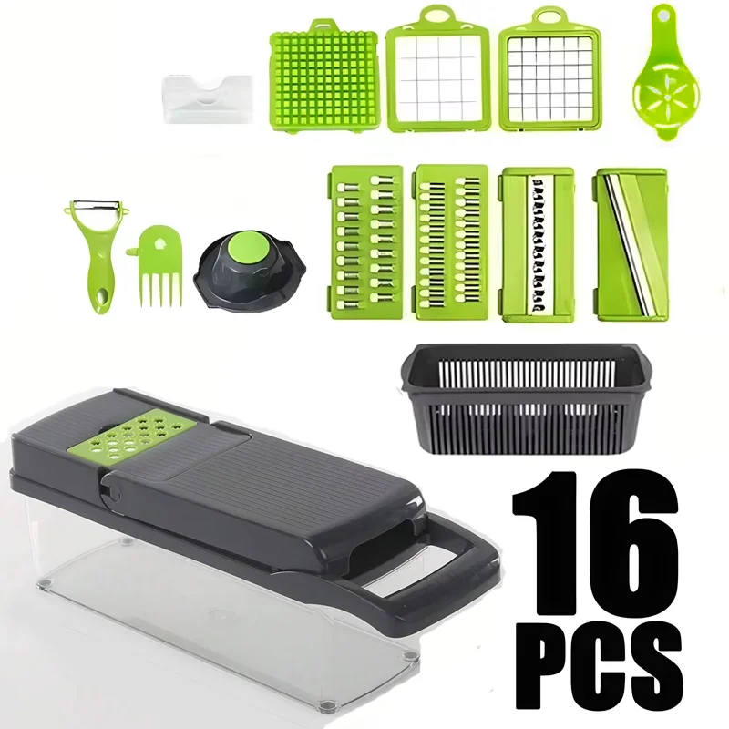 Multifunctional Vegetable Cutter Set Kitchen Tools Manual Slicer Shredder Wiper Grater Accessories Cooking and Kitchen Gadgets