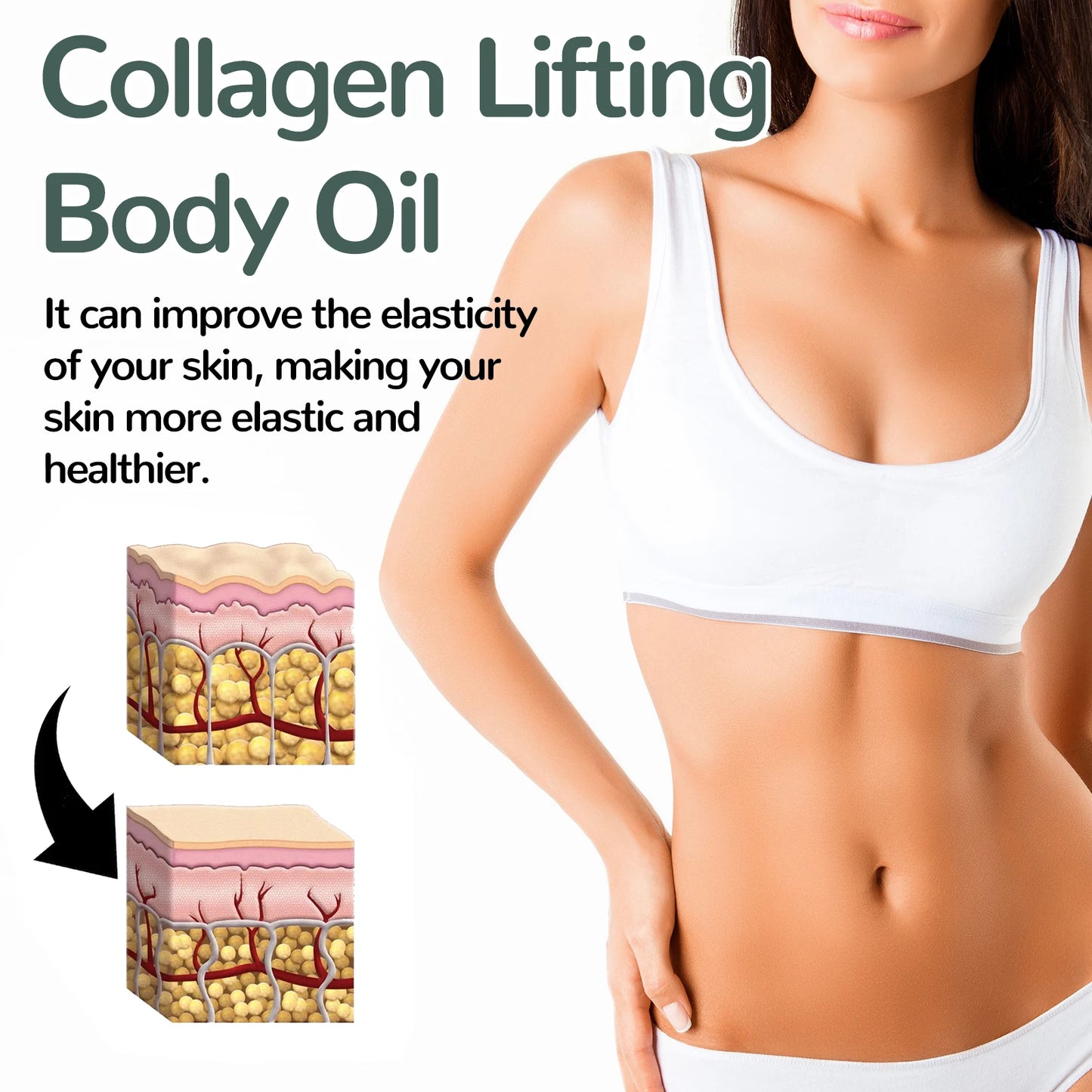 Collagen Firming Body Oil 100ml Enhance Skin Elasticity & Tighten Deep