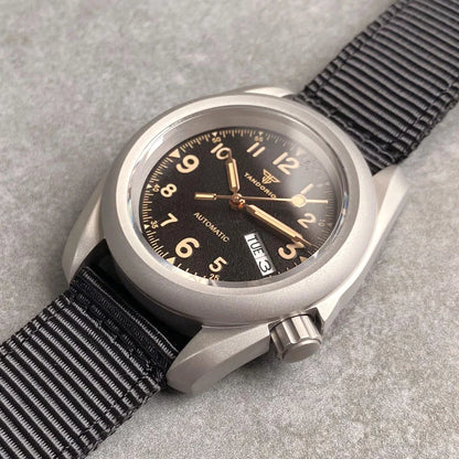 Tandorio Vintage Military Men's Field Watches Frosted Case 200m Waterproof Sapphire Glass NH36 Automatic Mechanical Man Watch