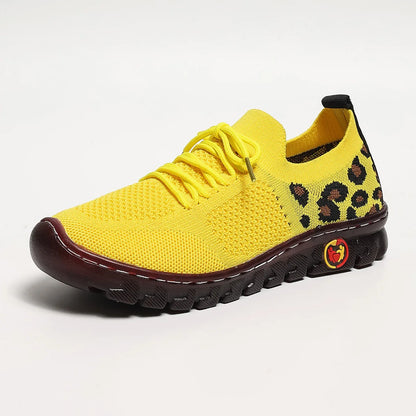 Plus Size 36-43 Shoes for Women Summer Women Mesh Breathable Comfortable Non-slip Flats Loafers Lace Up Sneakers Women
