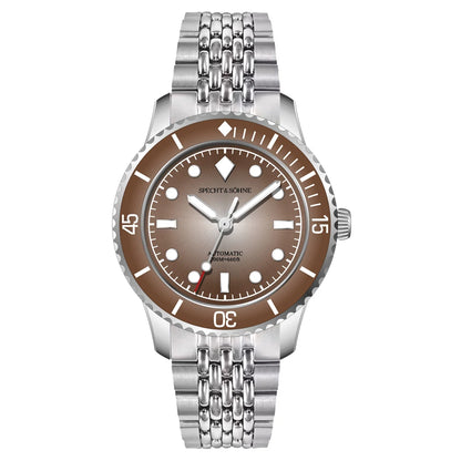 2026 New Specht & Söhne 39mm Vintage Men Dive Watch Automatic Mechanical Watches Sapphire Crystal BGW Luminous Waterproof 200m