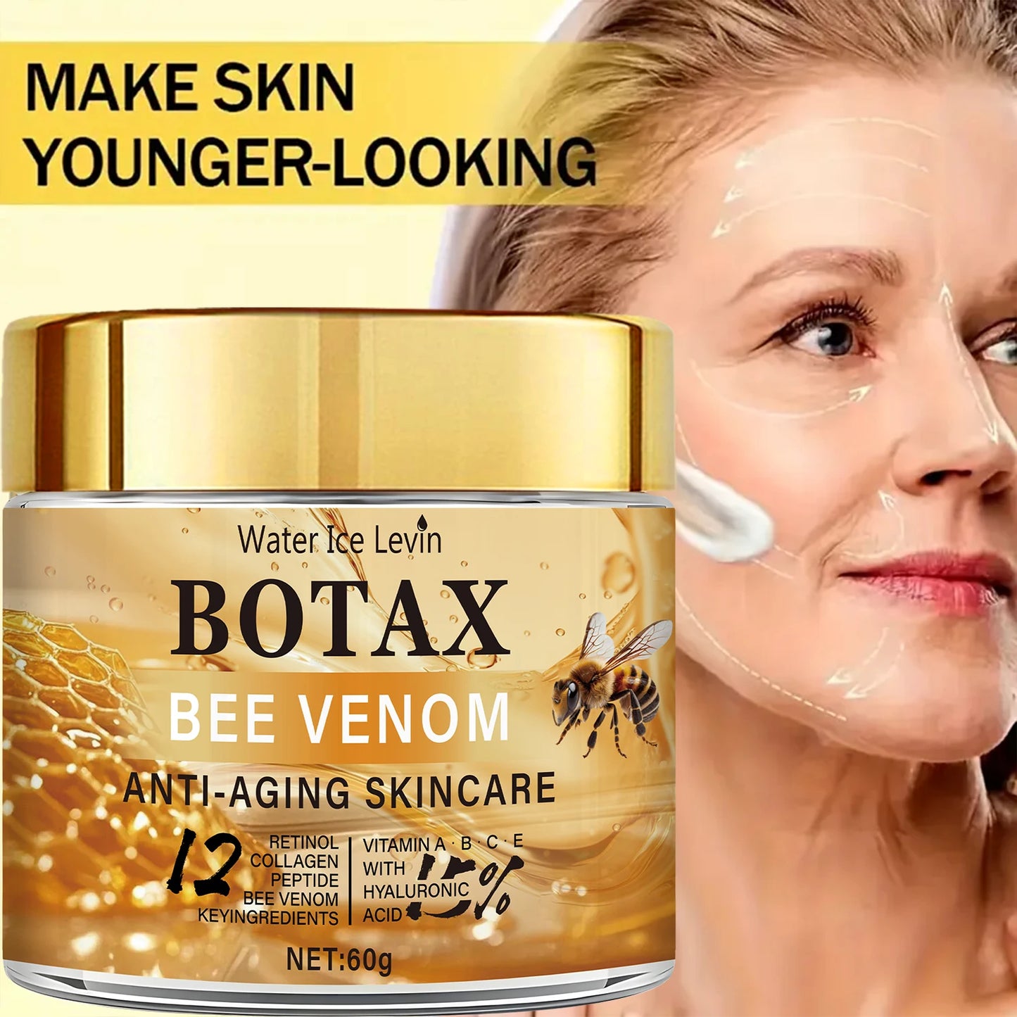 "Botax" Bee Venom Cream - Deep Wrinkle Treatment, Skin Rejuvenation &