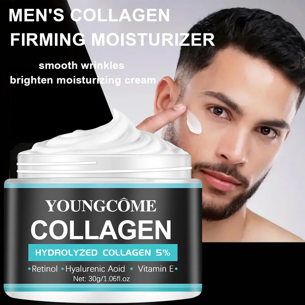 YOUNGCOME Men's Retinol Collagen Smooth Wrinkles Day & Night Retinol Moisturizer Facial Cream Moisturizing Cream Skin Repair