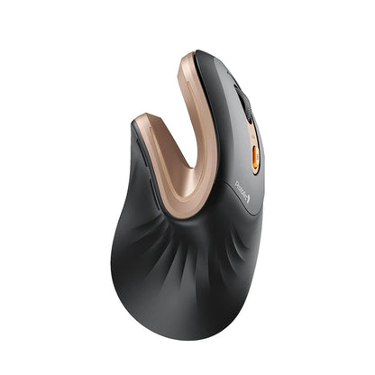 ProtoArc Ergonomic Mouse EM11 NL BT Rechargeable Wireless Vertical Mouse 2.4GHz Optical Mice for Windows, Mac OS