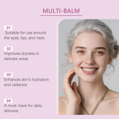 Calcium Multi Balm Stick Collagen Hydrating Glow Face Neck Moisturizer Portable Skin Care Stick For Women Daily Hydration Use